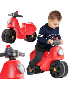 FALK Važiuojamasis paspirtukas Strada Scooter Red Silent padangos nuo 1 metų