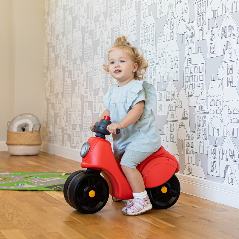 FALK Važiuojamasis paspirtukas Strada Scooter Red Silent padangos nuo 1 metų