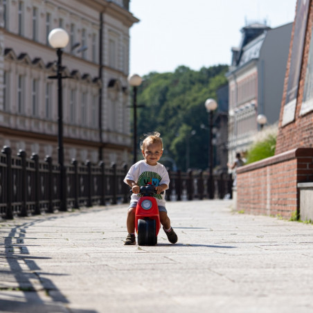 FALK Važiuojamasis paspirtukas Strada Scooter Red Silent padangos nuo 1 metų