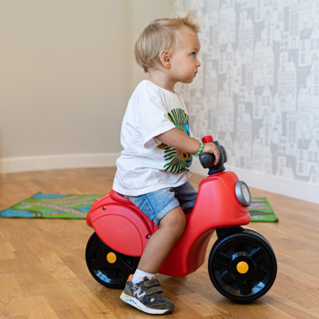 FALK Važiuojamasis paspirtukas Strada Scooter Red Silent padangos nuo 1 metų