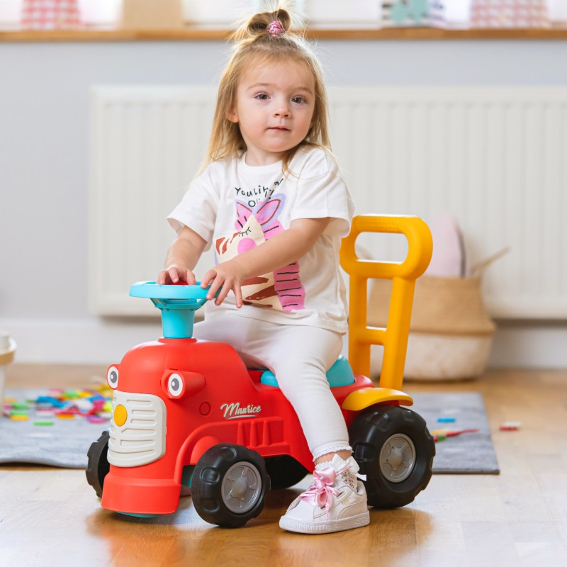 Vaikiškas traktorius FALK Maurice, raudonas