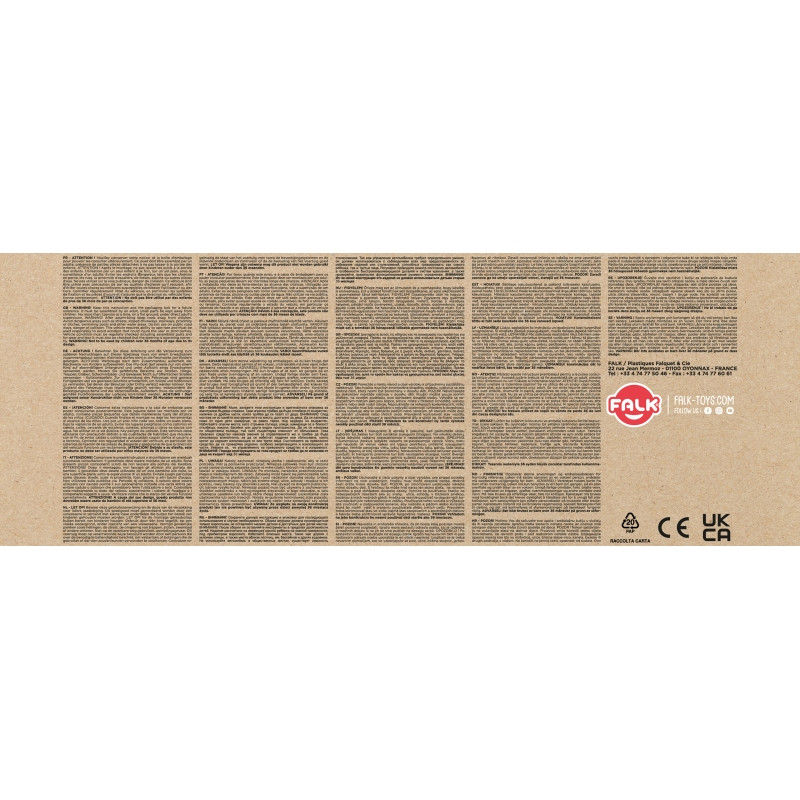 Vaikiškas traktorius FALK Maurice, raudonas