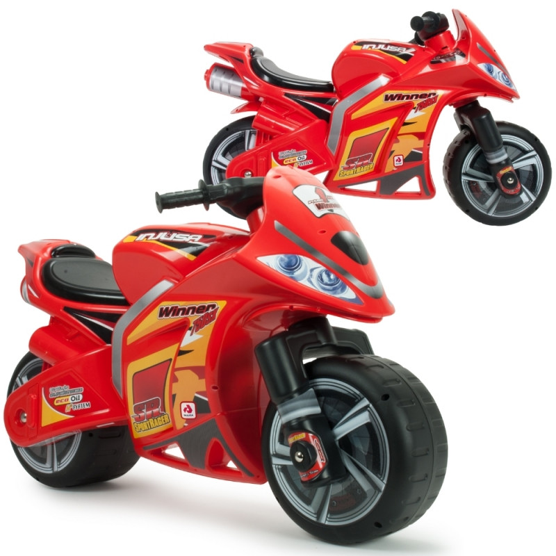 INJUSA Ride-on Pusher Race Bike Winner 750 sx Red