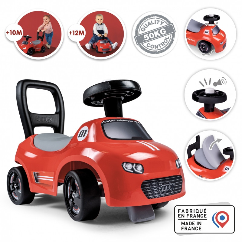 Smoby Raudonas Ride-On su garso signalu