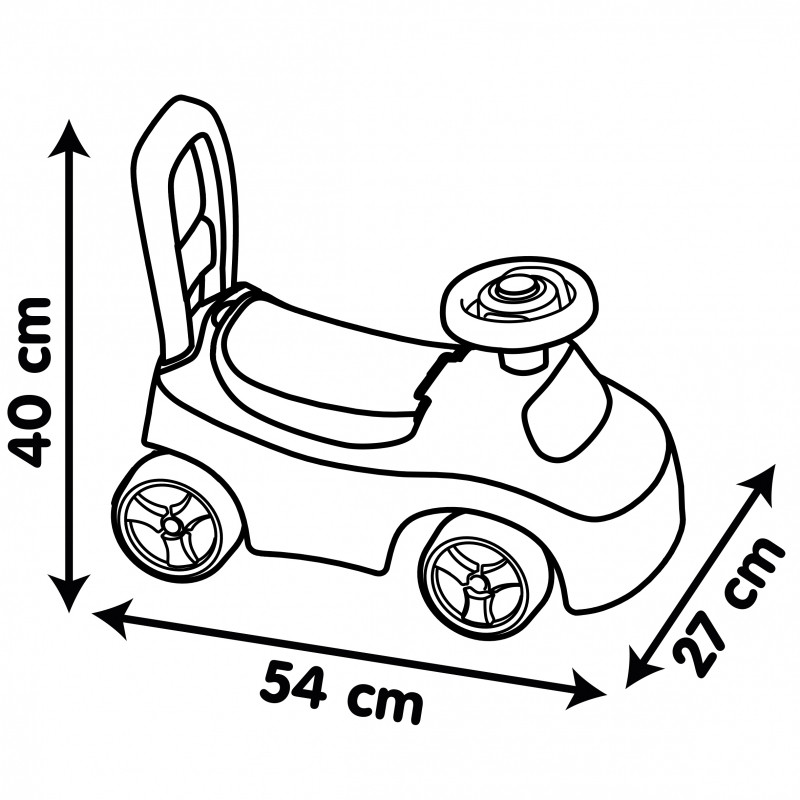 Smoby Raudonas Ride-On su garso signalu