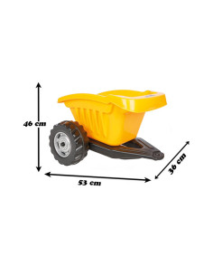 WOOPIE Priekaba ACTIVE TRAILER Geltona 35 kg 2