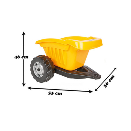 WOOPIE Priekaba ACTIVE TRAILER Geltona 35 kg WOOPIE Priekaba ACTIVE TRAILER Geltona 35 kg