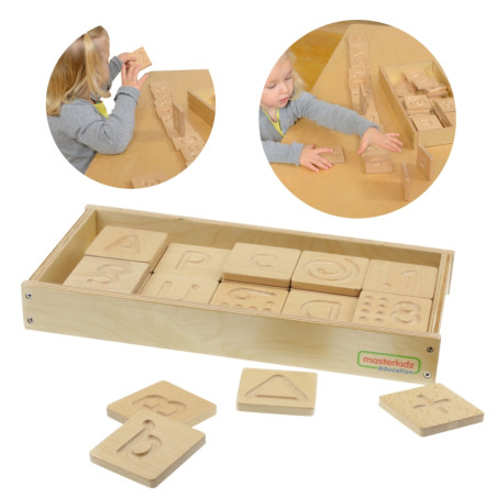 MASTERKIDZ Sensorinis žaislas Atpažinkite raides Skaičius Montessori formas liečiant MASTERKIDZ Sensorinis žaislas Atpažinkite raides Skaičius Montessori formas liečiant