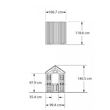 ОТКРЫТИЕ НА ЗАДНЕМ ДВОРЕ Деревянный садовый домик для детей в Тимберлейке