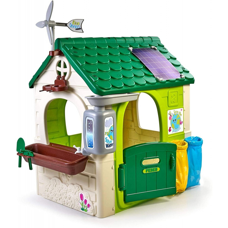 FEBER Eco Garden House Feeder Waste Segregation Imitation Solar Panel
