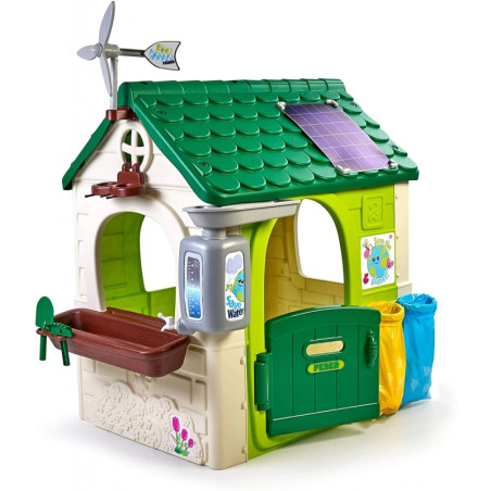 FEBER Eco Garden House Feeder Waste Segregation Imitation Solar Panel