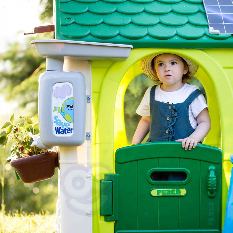 FEBER Eco Garden House Feeder Waste Segregation Imitation Solar Panel