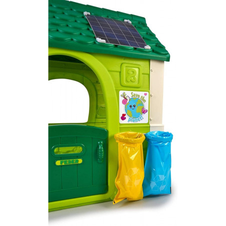 FEBER Eco Garden House Feeder Waste Segregation Imitation Solar Panel