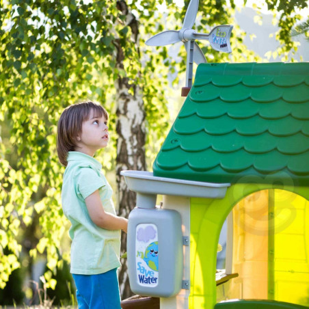FEBER Eco Garden House Feeder Waste Segregation Imitation Solar Panel