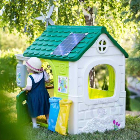 FEBER Eco Garden House Feeder Waste Segregation Imitation Solar Panel