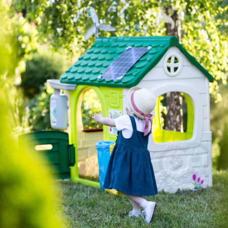 FEBER Garden House Eco Feeder atliekų atskyrimo imitacijos saulės kolektorius FEBER Garden House Eco Feeder atliekų atskyrimo imitacijos saulės kolektorius