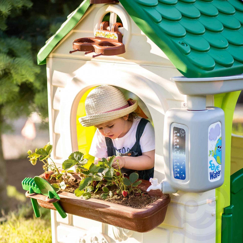 FEBER Eco Garden House Feeder Waste Segregation Imitation Solar Panel