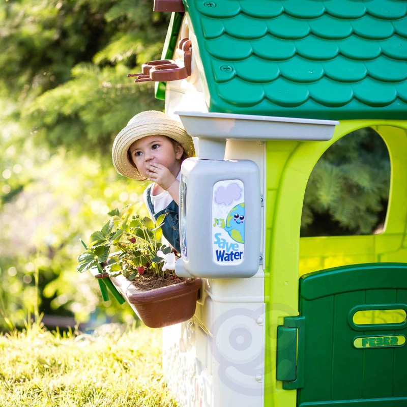 FEBER Eco Garden House Feeder Waste Segregation Imitation Solar Panel