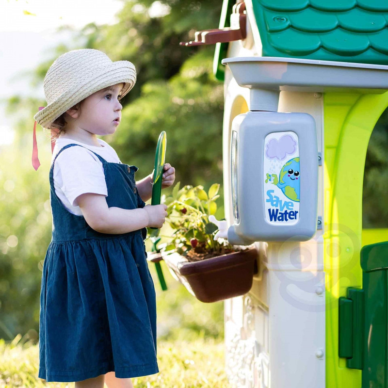 FEBER Eco Garden House Feeder Waste Segregation Imitation Solar Panel