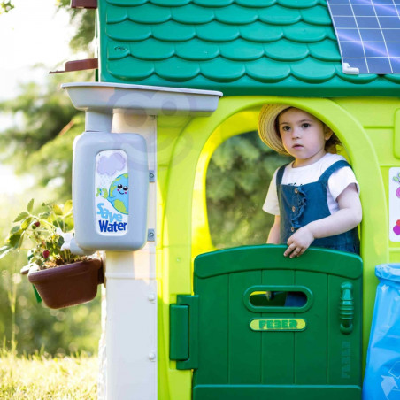 FEBER Eco Garden House Feeder Waste Segregation Imitation Solar Panel