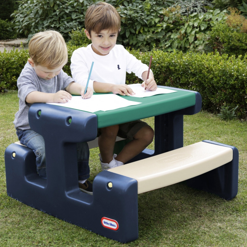 Детский столик для пикника Little Tikes Blue and Green для сада