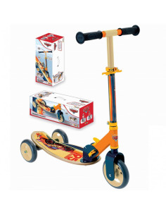 SMOBY Hulajnoga Trójkołowa Cars Auta Drewniana