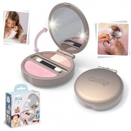SMOBY My Beauty kompaktiškas kompaktiškas su veidrodžiu ir šviesa SMOBY My Beauty kompaktiškas kompaktiškas su veidrodžiu ir šviesa
