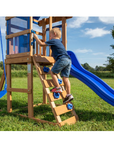 BACKYARD DISCOVERY Drewniany Plac Zabaw Aurora Domek Zjeżdżalnia 2