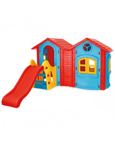 WOOPIE Plac Zabaw Domek ze Zjeżdżalnią 123 cm