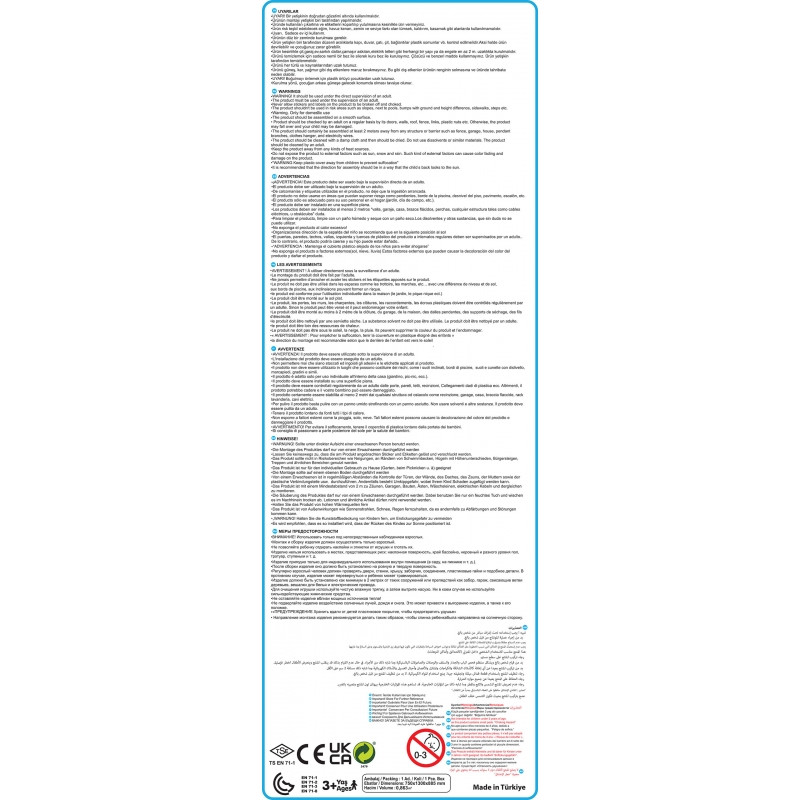 WOOPIE Playground House with Slide 123 cm