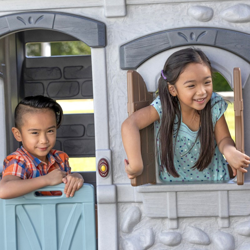 ШАГ 2 Домик-замок, детская игровая горка 2 в 1