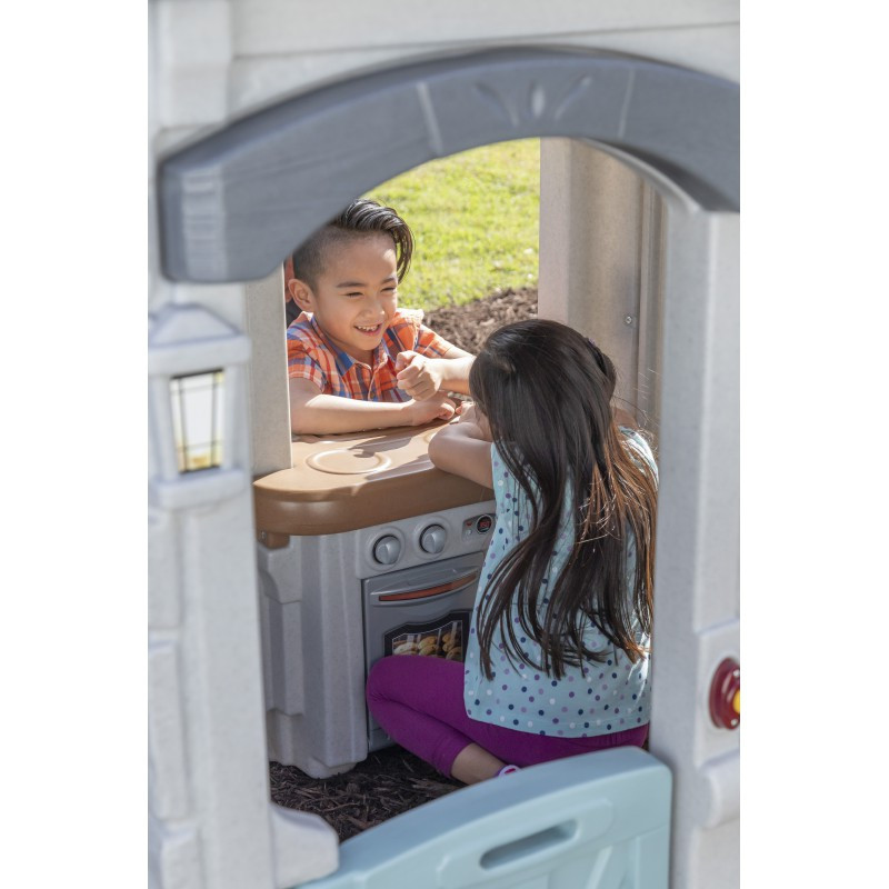 ШАГ 2 Домик-замок, детская игровая горка 2 в 1