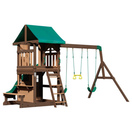 BACKYARD DISCOVERY Medinė žaidimų aikštelė Lakewood Swings Slide Cottage BACKYARD DISCOVERY Medinė žaidimų aikštelė Lakewood Swings Slide Cottage