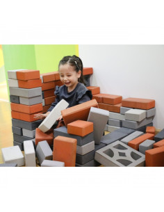 CLASSIC WORLD EDU Mega Soft EVA statybiniai blokai – pastato stogas 2