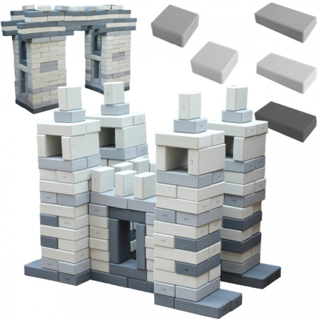 CLASSIC WORLD EDU Mega statybiniai blokai EVA minkšti statybiniai blokai 90 vnt. CLASSIC WORLD EDU Mega statybiniai blokai EVA minkšti statybiniai blokai 90 vnt.