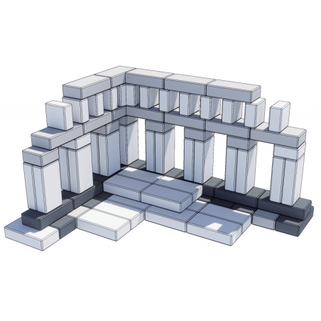 CLASSIC WORLD EDU Mega statybiniai blokai EVA minkšti statybiniai blokai 90 vnt. CLASSIC WORLD EDU Mega statybiniai blokai EVA minkšti statybiniai blokai 90 vnt.