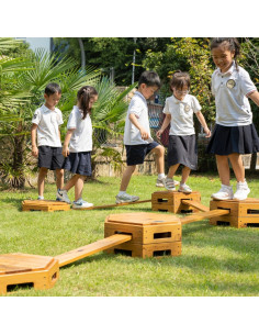 CLASSIC WORLD EDU Drewniany Tor Równoważnia XXL Ścieżka Ruchowa Motoryczna 2