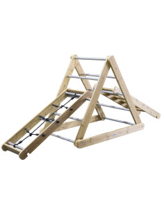 CLASSIC WORLD EDU Drewniany Plac Zabaw XL Zestaw Drabinka Montessori do Wspinaczki