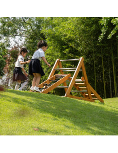 CLASSIC WORLD EDU Drewniany Plac Zabaw XL Zestaw Drabinka Montessori do Wspinaczki 2