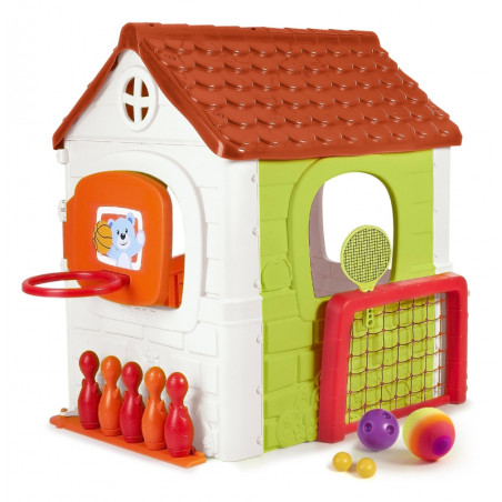 FEBER Activity House daugiafunkcis 6-in-1 kotedžas su pridedamais žaidimais FEBER Activity House daugiafunkcis 6-in-1 kotedžas su pridedamais žaidimais