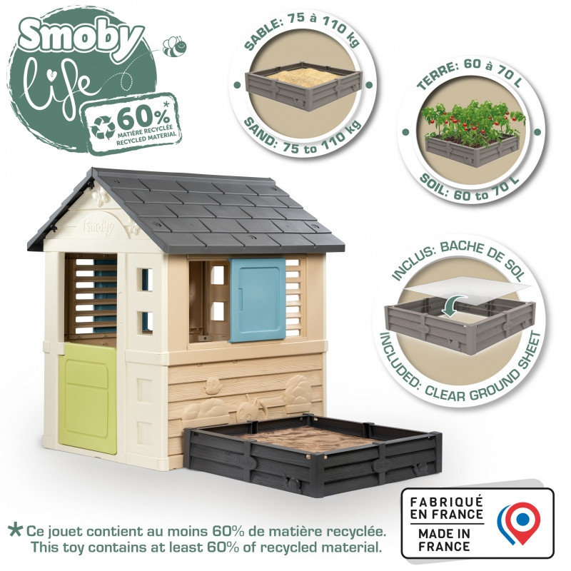 Smoby Life Sodo namelis su smėlio dėže