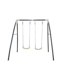 Axi dvigubos metalinės sūpynės