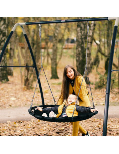 AXI didelis patvarus sodo sūpynių gandrų lizdas vaikams 2