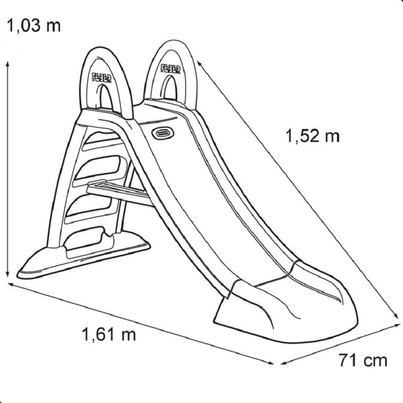 FEBER Sodo čiuožykla Vandens čiuožykla 152 cm