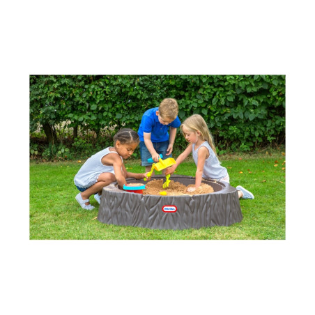 Little Tikes didelis smėlio dėžės medžio kamieno baseinas su dangčiu Little Tikes didelis smėlio dėžės medžio kamieno baseinas su dangčiu