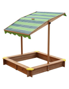 Medinė smėlio dėžė su reguliuojamu stogu Lily Sandpit AXI