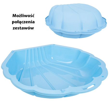 WOOPIE Sandbox Pool Shell Blue 3in1 Dry Pool 1 vnt. WOOPIE Sandbox Pool Shell Blue 3in1 Dry Pool 1 vnt.