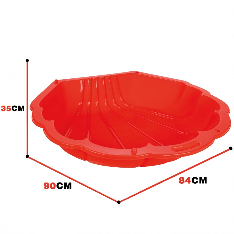 WOOPIE Sandbox Pool Shell Red 3in1 Dry Pool 1 vnt.