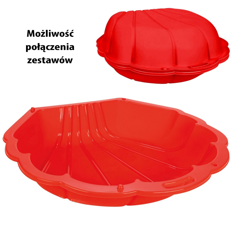 WOOPIE Sandbox Pool Shell Red 3in1 Dry Pool 1 vnt.