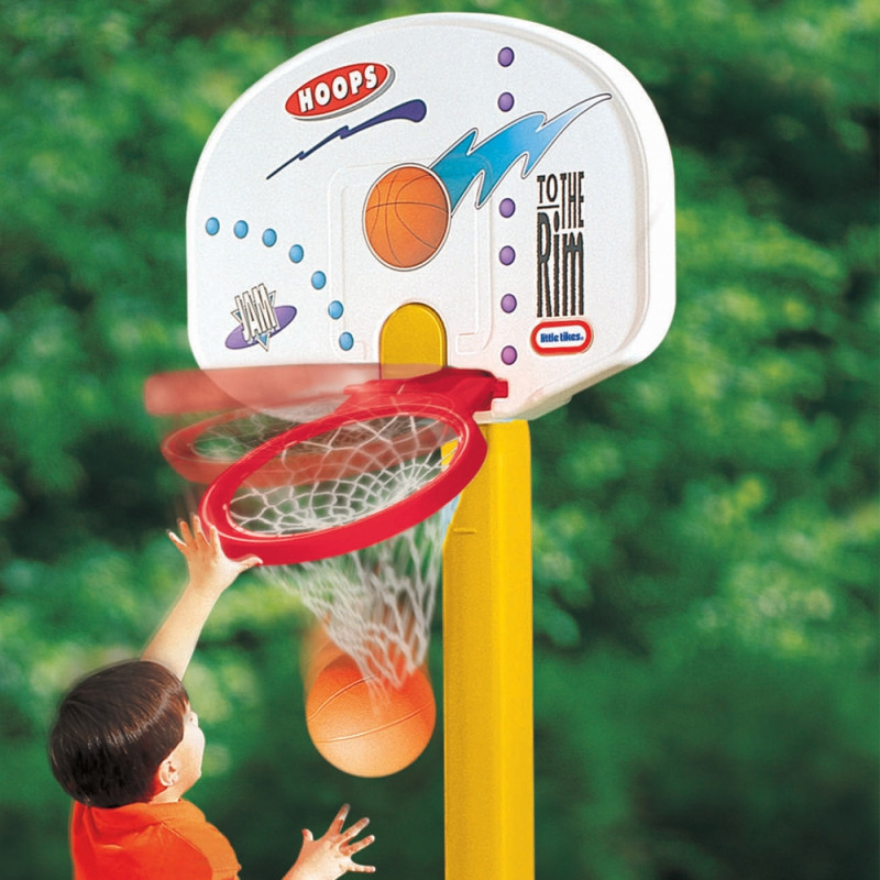 Little Tikes Kids didelis krepšinio kamuolys reguliuojamas ir sulankstomas